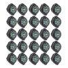 KIMISS 25Pcs Pack Black Survival, Compass Umbrella Rope Accessories Compass
