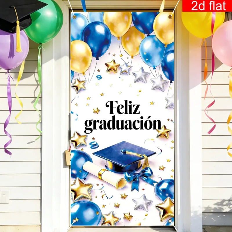 Pancarta De Graduación Feliz Graducación 2026 En Español