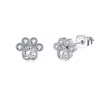 Animal Stud Earrings Sterling Silver Penguin/Paw Print/Panda/Dinosaur/Cow/Cat/Rabbit/Bee/Octopus/Dog/Pig Stud Earrings Animal
