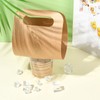 LiQunSweet 50 pcs Kraft Paper Cup Carrier Portable Disposable Holder