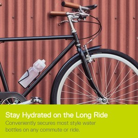 Delta Cycle & Home Bike Water Bottle Holder Lightweight Alloy Bottle Cage Holder Mount - Compatible with Any Standard Water Bottle - Easy Installation Quickly Mounts to Any Bike