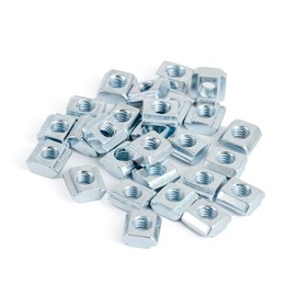 USAMILY 50pcs Sliding T Nuts M5 Thread for European Standard 20 Aluminum Profiles Slot (M5-10x10mm)