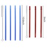 24Pcs Reusable Drinking Straw by WerkaSi, 10.6-inch 12Pcs Long Clear