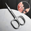 Ronnie Bay cuticle removal scissors nail beauty nail preparation, 1 piece, light silver / 로니베이 큐티클 제거 가위 네일 미용 손톱정리, 1개, 라이트실버
