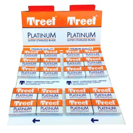 Treet Platinum Super Stainless Double Edge Razor Blades (200 blades)