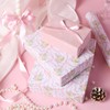 LaRibbons Reversible Bow Wrapping Paper Mini Roll, Pink Bow and