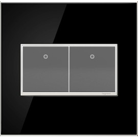 Adorne AWM2GW4 Custom Wall Plate 2-Gang White Trim in White