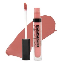 Palladio Lápiz labial líquido de color crema de larga duración, pigmento de color de alta intensidad a prueba de transferencia, fórmula suave y liviana, acabado mate color crema, Undressed