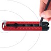 Woodworking Compass Dual Scale Aluminum Alloy Fixed Point Marking Gauge
