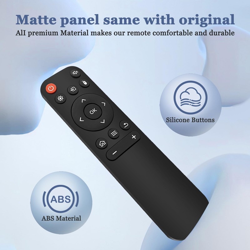 Replacement Remote for Mini Projector,Compatible with HY300Pro,HIPPUS HY300Pro,Aubor HY300Pro,Xgody HY300Pro,Maypug