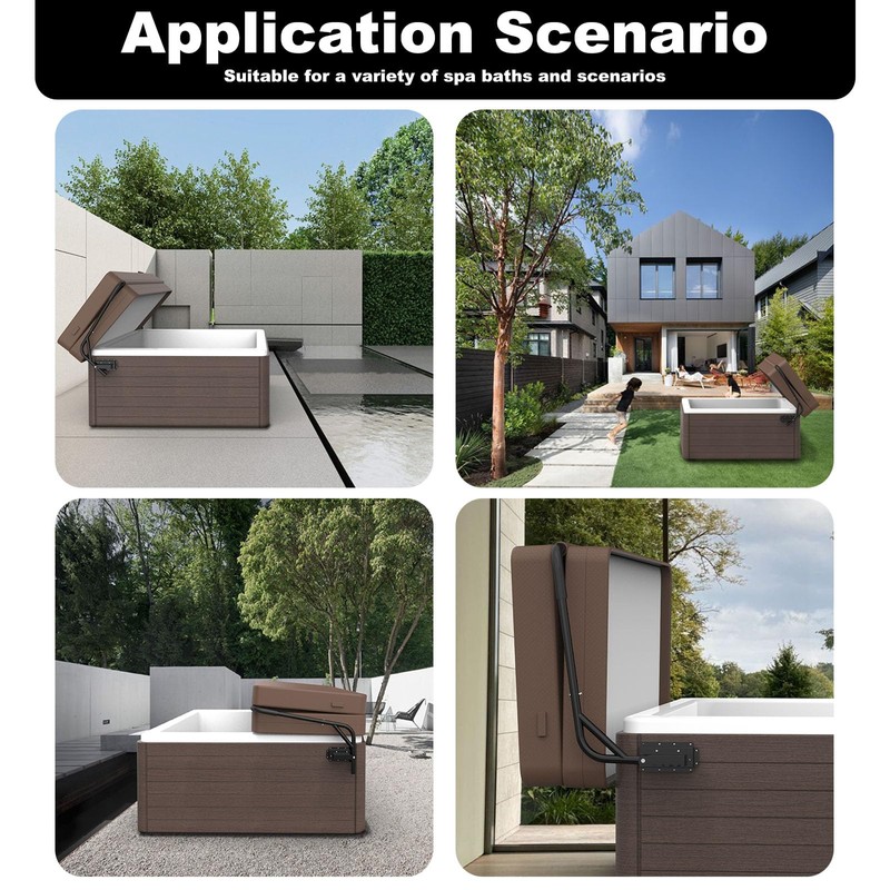 Dogetgd Spa Cover Lift Top Mount Spa & Hot Tub