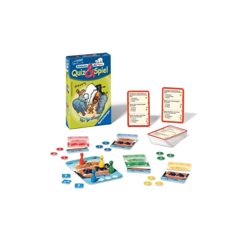 Ravensburger 23305 - Quiz & Spiel: Entdecke die Tiere
