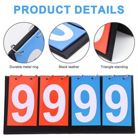 EAPMGQR Game Scoreboard, Portable Scoreboard 0-99 Sports Scoreboard Sports Competition Scoreboard Sports Scoreboard Counter