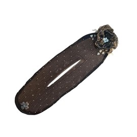 AOEVUIR 1 Piece Flower Hair Bun Roller Twist Hairstyle Bun Hair Accessory Bun Hair Clip Lazy Curler Hair Bun Maker Hair Bun Maker for Women and Girls (Black)