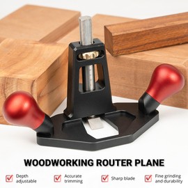 Woodworking Milling Plane with Anodic Oxidation Treatment, Hand Plane for Fine and Precise Wood Cutting