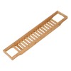 Bamboo Bathtub Tray Simple Durable Bathtub Rack Book Wine Holder