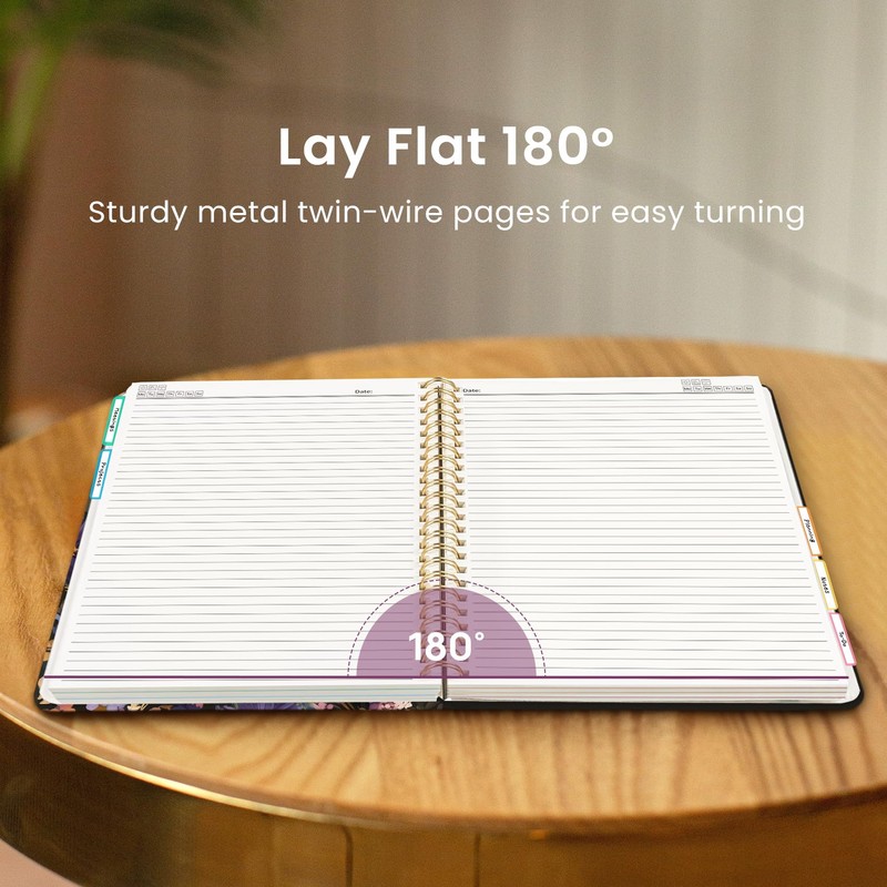 Large Spiral Lined Notebooks for Work with Removable Dividers &