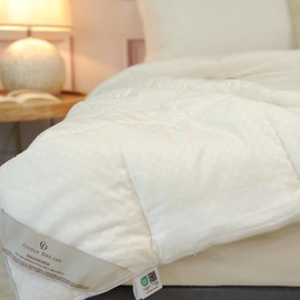 CUDDLE DREAMS Wool Comforter Duvet Insert, 100% Australian Wool Filling with Soft Noiseless Cotton Shell, Natural Warmth (Midweight for All Season, Queen)