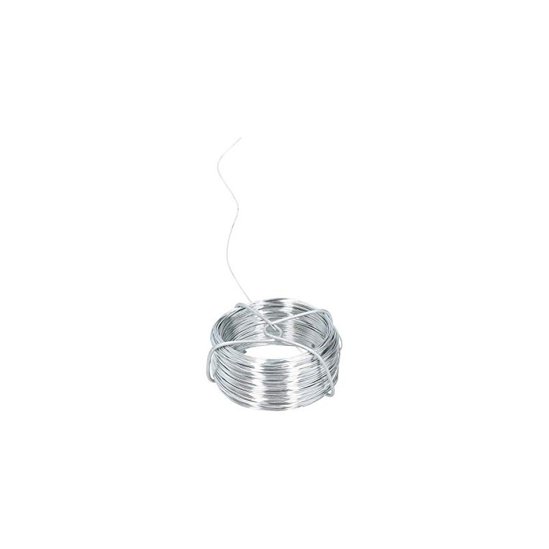 Galvanised Wire Roll Hanging Pictures Garden Wire 2pc Set 80