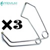 3× Smith Baxter Mouth Gag Small Veterinary Surgical Stainless Steel