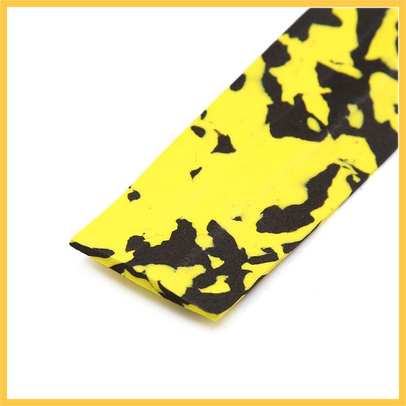 REPAIROCK 2pcs Yellow Black Foam Camouflage Design Handlebar Grip Tape