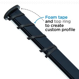 SNIPER SKIN ICT Hockey Grip, Fits Adult and Kids Sticks, Easy Install, Durable, Better Than Hockey Tape, Ideal Team Swag, Tacked Feel - Black Tiger Shark