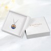 YueYuan Berg Necklace for Men 925 Sterling Silver Mountain Sun