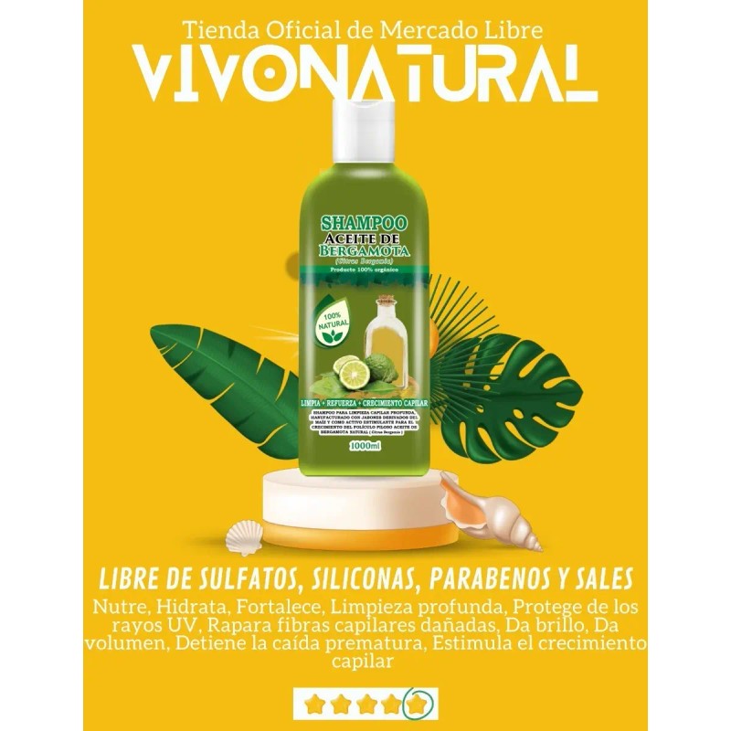Shampoo Aceite Bergamota Crema Peinado