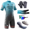 Men's Cycling Skinsuit, Short Sleeve Cycling Suit, Padded One-Piece Trisuit