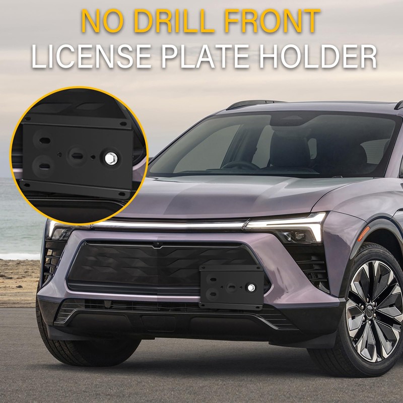 Anti-Theft License Plate Holder Compatible with Chevy Bolt 2016-2022 Chevy
