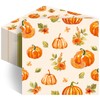 Fall Pumpkin Napkins Pumpkin Cocktail Napkins Party Supplies 100pcs