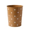 VERTBAUDET Metal Trash Can Stars Caramel TU