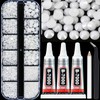 Towenm Rhinestone Bedazzler Kit with B7000 Glue, 4000PCS Solid White