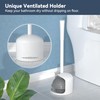 Toilet Plunger with Holder, Plunger with Holder for 5.3-inch Toilet