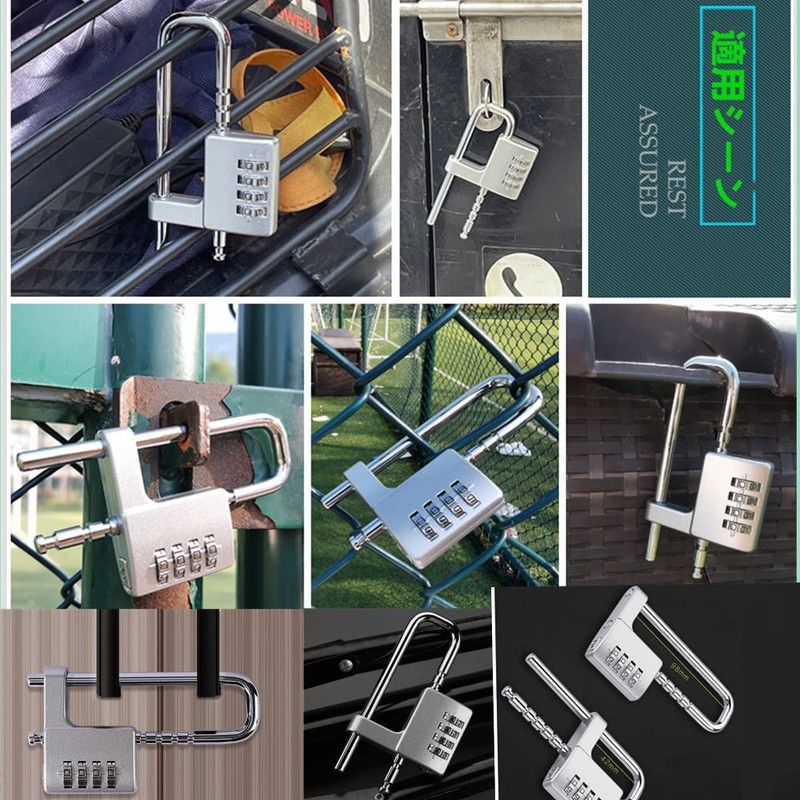 Tumecos Padlock, Password Lock, Dial, Numbered Lock, Security Gear Lock,