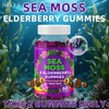 FRCOLA 71850mg Sea Moss & Elderberry Gummies with Ashwagandha, Black