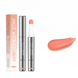 Melemando 6 Colors Silky Smooth Creamy Liquid Blush Stick, Lightweight Blendable Blush Rouge Stick, Professional Beauty Makeup Blush(02 Pale Peach)