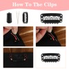 30 Pcs Small Wig Clips for Hair Extensions, U Shape