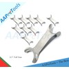 AAProTools Dental Tungsten Steel Cheek Retractor Orthodontics Double Sided Lip