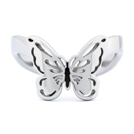 EVE'S ADDICTION Thumb Ring Butterfly Cut Out, Sizes 7 to 10 - Gifts for Mom