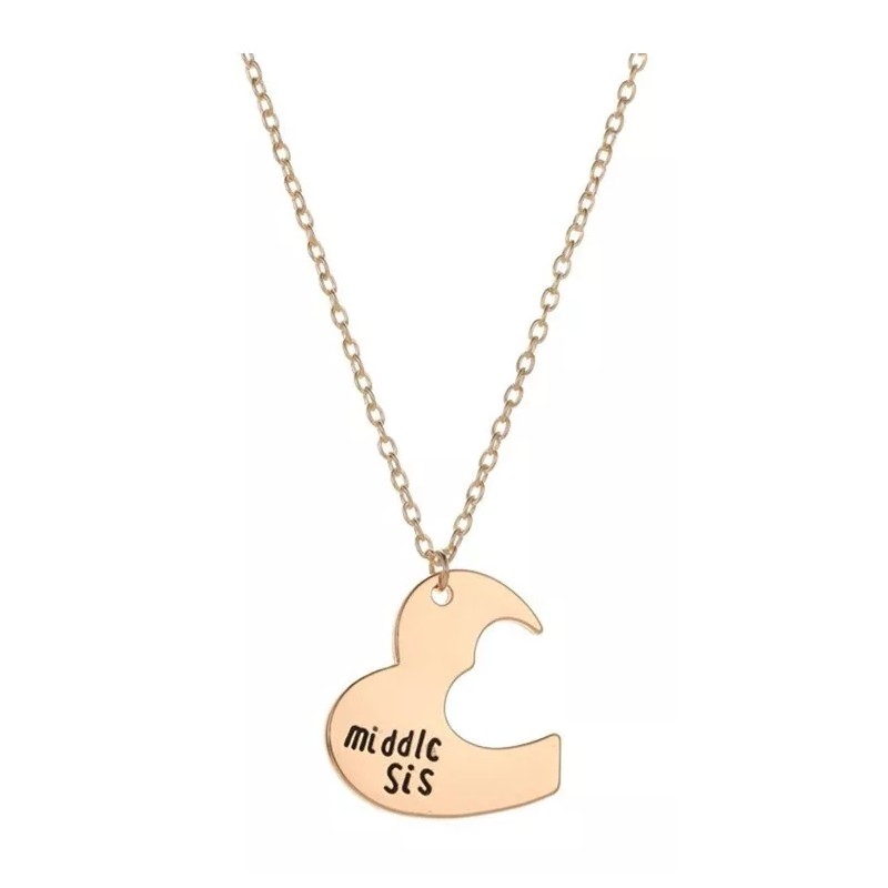 Deluxe 3 Collares Hermanas Amor Regalo Corazón Familia Sorpresa
