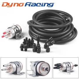 Compatible With C5 Cruiser Corvette LS Swap Fuel Filter Regulator 58PSI with 6AN PTFE EFI Fuel Hose Kit
