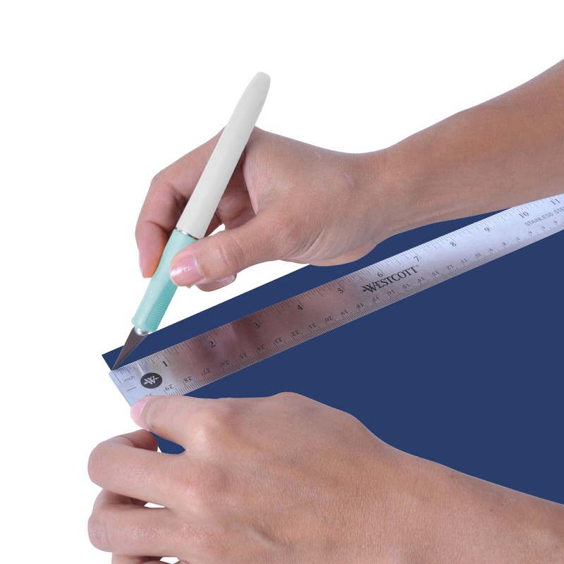 Westcott Precision Hobby Knife for Crafting and DIYs, Includes Four