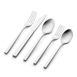 Klauss Collection Vanguard Flatware Cutlery set 25pc, Luxury 18/10 Stainless Steel