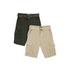 Raw X Boys Cargo Shorts 8-18 | 100% Cotton Belted