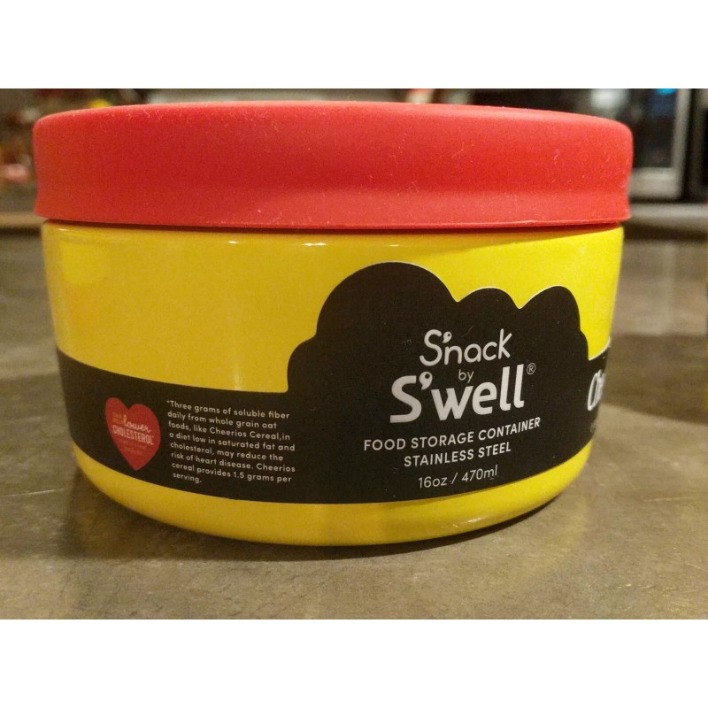 General Mills Cheerios Snack By Swell Bowl 16 oz Stainless
