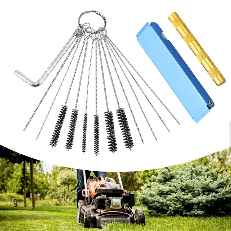 Adefol Cleaning Set for Carburettor, Cleaning Kit, 10 Cleaning Needles,