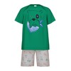 CALIDA Toddlers Kids 100% Organic Cotton Short Pyjamas, Viridis Green