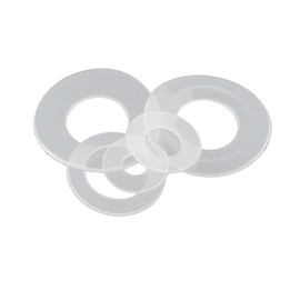 CONPHERON Plastic Washers Transparent Soft Plastic Nylon Flat Washers M14 x 22 x 1.0 mm, Pack of 80