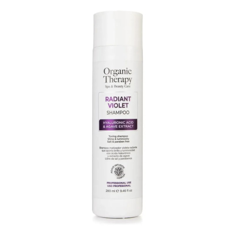 Shampoo Matizador Para Rubios Platinados Organic Therapy